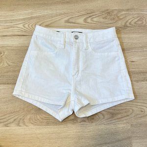 White Denim Shorts